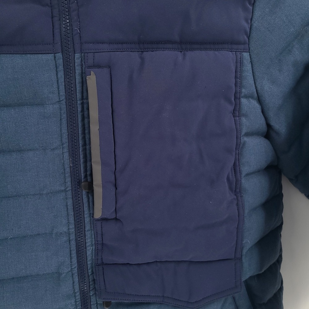 LL Bean Jacket Mens Medium Blue Downtech Full Zip Regular Down Nylon Polyester - Picture 6 of 15